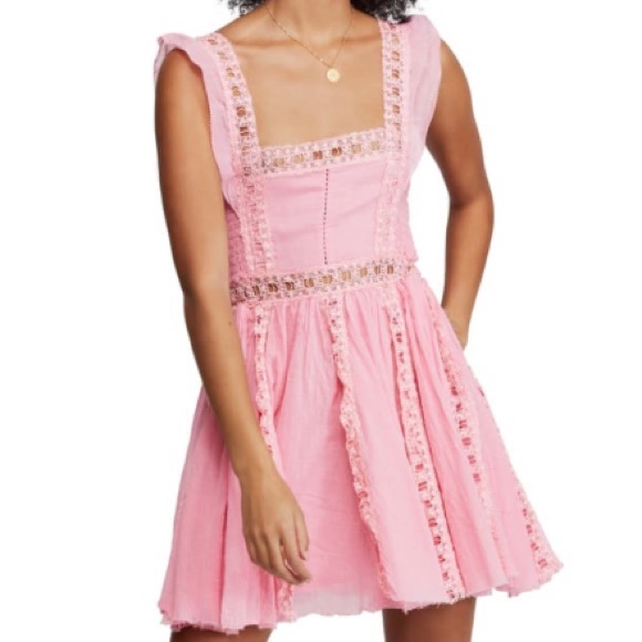 Verona Lace Trim Minidress 